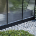 Halls Serre de jardin en polycarbonate Noir 3.7m²