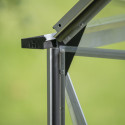 Halls Serre de jardin en verre Gris 4.9m²