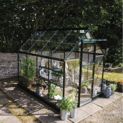 Halls Serre de jardin en verre Vert 4.9m²