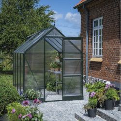 Halls Serre de jardin en polycarbonate Vert 4.9m²