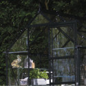 Halls Serre de jardin en verre Noir 4.9m²
