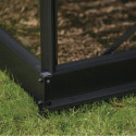 Halls Serre de jardin en verre Noir 4.9m²