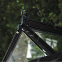 Halls Serre de jardin en verre Noir 4.9m²