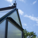 Halls Serre de jardin en polycarbonate Noir 4.9m²
