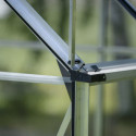 Halls Serre de jardin en verre Gris 6.1m²