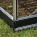 Halls Serre de jardin en verre Gris 6.1m²