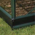 Halls Serre de jardin en verre Vert 6.1m²