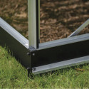 Halls Serre de jardin en verre Gris 8.1m²
