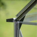 Halls Serre de jardin en verre Gris 8.1m²
