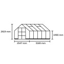 Halls Serre de jardin en verre Vert 8.1m²