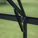 Halls Serre de jardin en verre Noir 8.1m²