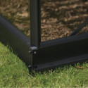 Halls Serre de jardin en verre Noir 8.1m²