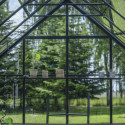 Halls Serre de jardin en verre Noir 8.1m²