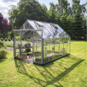 Halls Serre de jardin en verre Gris 9.7m²