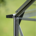 Halls Serre de jardin en verre Gris 9.7m²