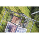 Halls Serre de jardin en verre Gris 9.7m²