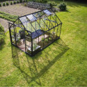 Halls Serre de jardin en verre Noir 9.7m²