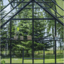Halls Serre de jardin en verre Noir 9.7m²