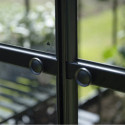 Halls Serre de jardin en verre Noir 9.7m²