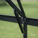Halls Serre de jardin en verre Noir 9.7m²