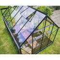 Halls Serre de jardin en verre Noir 9.7m²