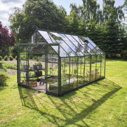 Halls Serre de jardin en verre Vert 11.2m²