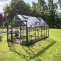 Halls Serre de jardin en verre Noir 11.2m²