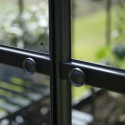 Halls Serre de jardin en verre Noir 11.2m²