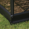 Halls Serre de jardin en verre Noir 11.2m²