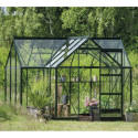 Halls Serre de jardin en verre Vert 8.6m²