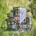 Halls Serre de jardin en verre Noir 8.6m²