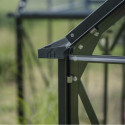 Halls Serre de jardin en verre Noir 8.6m²