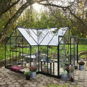 Halls Serre de jardin en verre Vert 13m²