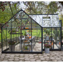 Halls Serre de jardin en verre Vert 13m²