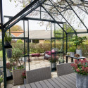 Halls Serre de jardin en verre Vert 13m²
