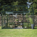 Halls Serre de jardin en verre Vert 7.3m²