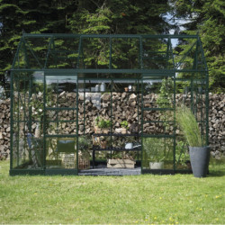 Halls Serre de jardin en verre Vert 7.3m²
