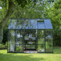 Halls Serre de jardin en verre Vert 9.7m²