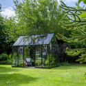 Halls Serre de jardin en verre Vert 9.7m²