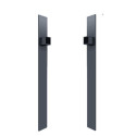 Cache serrure aluminium pour portails X-Metal - Gamme Arty/Horace/Jogan/Vertilon - Anthracite