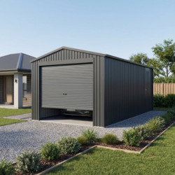 X-Metal Garage métal Métal Anthracite 19.52m²