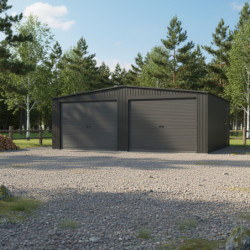 X-Metal Garage métal Acier galvanisé Gris 32.67m²
