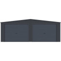 X-Metal Garage métal Acier galvanisé Gris 32.67m²