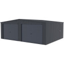 X-Metal Garage métal Acier galvanisé Gris 32.67m²