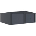 X-Metal Garage métal Acier galvanisé Gris 32.67m²