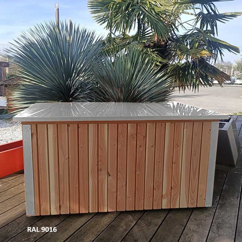 Fabric Style Coffre de jardin Bois massif Au choix 1.09m²