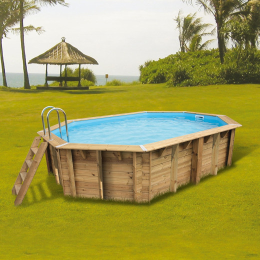 Ubbink Piscines bois Bois Marron 12m²