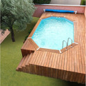 Ubbink Piscines bois Bois Marron 12m²