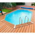 Ubbink Piscines bois Bois Marron 12m²