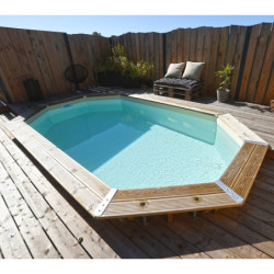 Ubbink Piscines bois Bois Marron 12m²